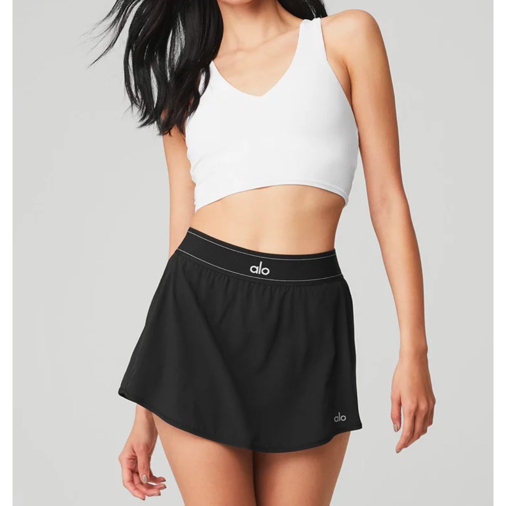 Alo real bra tank in white